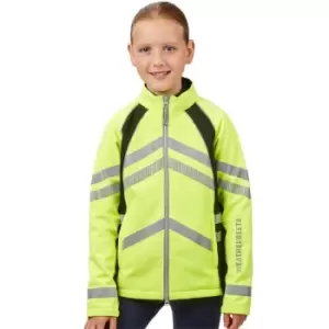 Weatherbeeta Reflective Soft Shell Fleece Lined Jacket Juniors - Yellow