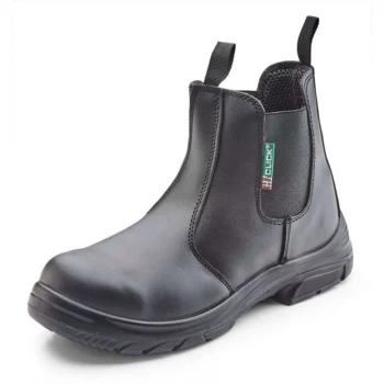 Click Footwear Dealer Boot PU Leather Steel Toecap Size 11 Black