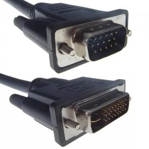 DP Building Systems 26-1667 video cable adapter 3m VGA (D-Sub) DVI-I Black