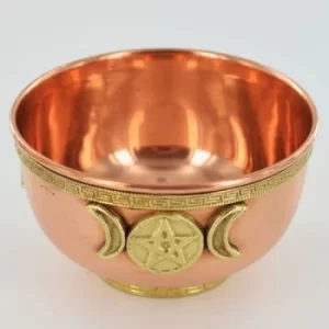 Copper Bowl Triple Moon 10cm