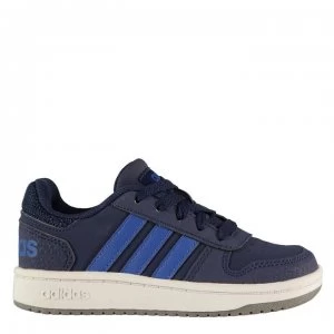 adidas adidas Hoops Childrens Trainers - Navy/Blue/Wht