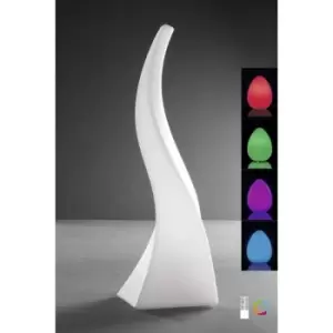 09-diyas - Flame Large Induction LED RGB Table Lamp Outdoor IP65, 120lm, opal white