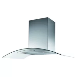 Belling 700CGH 70cm Integrated Curved Glass Chimney Cooker Hood