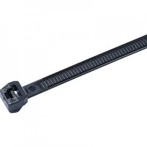 HellermannTyton 118-05900 T50LOS-HS-BK-C1 Cable tie 384mm 4.60 mm Black Heat-resistant 100 pc(s)