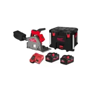 M18FPS55-552P M18 Fuel Plunge Saw With 2x 5.5Ah Batteries & Packout Box - Milwaukee