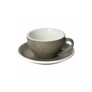 Cappuccino cup with a saucer Loveramics Egg Granite, 200ml