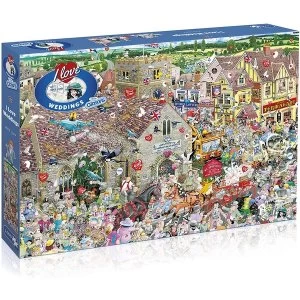 Gibsons I Love Weddings Jigsaw Puzzle - 1000 pieces