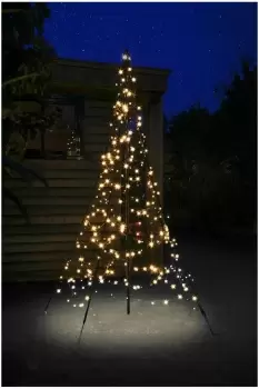 Outdoor Christmas Tree - 2M 300 LED lights create a beautifully illuminated Christmas tree