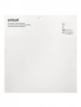 Cricut Smart Paper Sticker Cardstock (10 Sheets, 33Cm X 33Cm) - White