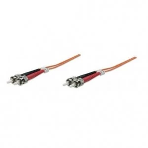 Intellinet Fibre Optic Patch Cable Duplex Multimode ST/ST 62.5/125 m OM1 20m LSZH Orange Fiber Lifetime Warranty