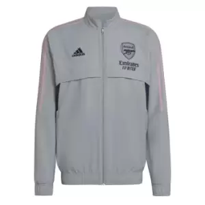 adidas Arsenal Pre Match Jacket 2022 2023 Mens - Grey