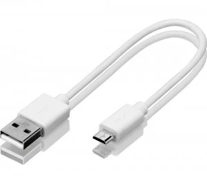 Logik 0.2m USB to Micro USB Cable LSMICWH16