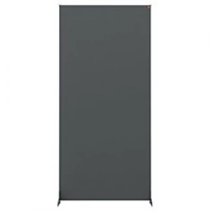 Nobo Freestanding Room Divider Screen Impression Pro 800 x 1800 x 300mm Felt, Metal Grey