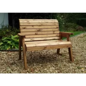 Charles Taylor Wooden Garden 2 Seater Bench Seat Armchair