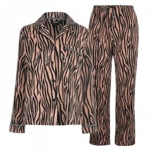 DKNY Long Sleeve Fleece Pyjama Set - ANIMAL - 209