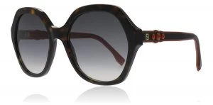Fendi FF0270/S Sunglasses Dark Havana 086 56mm