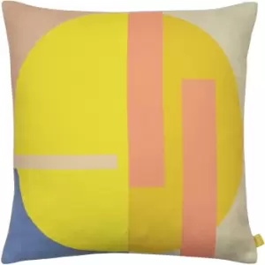 Halo Multicoloured Cushion Pink/Yellow/Blue