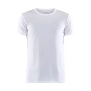 Craft Mens Essential Core Dry Short-Sleeved T-Shirt (XXL) (White)