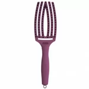 Olivia Garden Fingerbrush Think Pink Hairbrush Purple