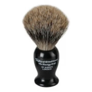 Taylor of Old Bond Street Black Pure Badger Shaving Brush (Medium)