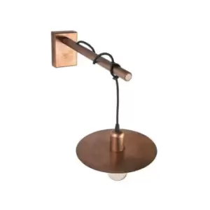 Kocani Sconce Wall Lamp 1 Light Metal Copper Rusty