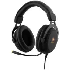DELTACO GAMING GAM-030 Gaming Over-ear headset Corded (1075100) Stereo Black Volume control, Microphone mute