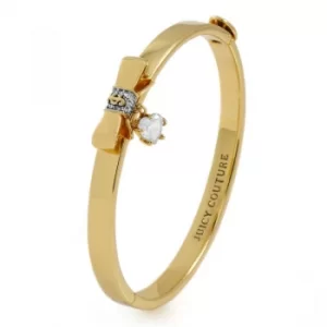 Ladies Juicy Couture PVD Gold plated Bow And Heart Bangle