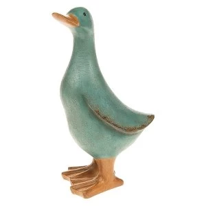 David's Aqua Duck Medium Ornament