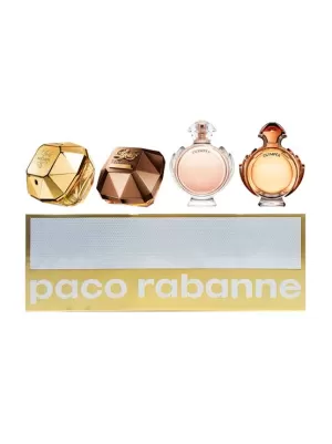 Paco Rabanne Gift Set 5ml Lady Million + 5ml Lady Million Prive + 6ml Olympea + 6ml Olympea Intense