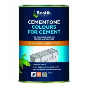 Bostik Cement Dye Concrete Powder Render Mortar Pigment Pointing 1kg Buff - Buff