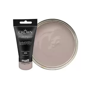 Crown Matt Emulsion Paint - Vintage Crush Tester Pot - 40ml
