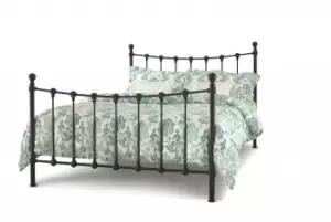 Serene Marseilles 4ft Small Double Black Metal Bed