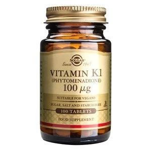 Solgar Vitamin K1 100 amp181g Tablets 100 tablets