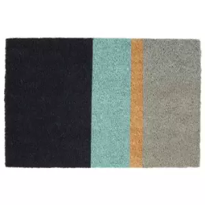 Japandi Stripe Coir Doormat