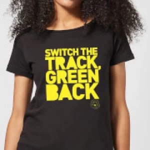 Danger Mouse Switch The Track Green Back Womens T-Shirt - Black - 5XL
