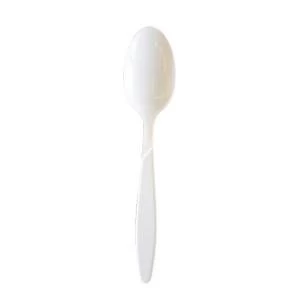 Heavy Duty Plastic Tablespoons 155mm White Pack of 100 183WHBAG