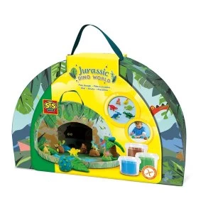 SES Creative - Childrens Jurassic Dino World Play Suitcase (Multi-colour)