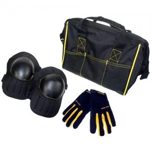 Kunys Tool Bag Knee Pads Work Gloves Set