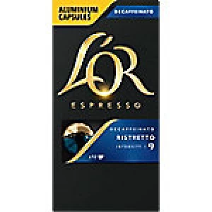 L'OR Coffee Capsules Espresso Ristretto Decaffeinato 10 Pieces