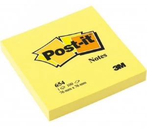 Postit Note 76mm X 76mm Yellow - 12 Pack