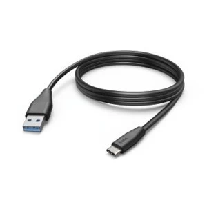 Hama - Charging/Data Cable, USB Type-C - USB-A Plug, 3 m, Black (1 ACCES)