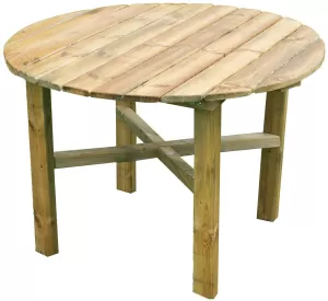 Zest4Leisure Wooden Abbey Round Table