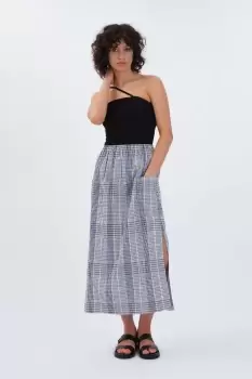Fanna Midi Skirt, Multi Check / 16