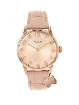 Radley Blush Sunray Charm Dial And Leather Strap Ladies Watch