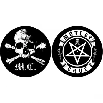 Motley Crue - Skull/Pentagram Turntable Slipmat Set