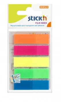 Value Stickn Film Indexes 12mm 124 Tabs Neon Colours 21050