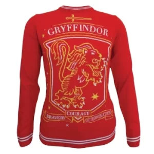 Harry Potter &ndash; Gryffindor Lion Crest Unisex Christmas Jumper Small