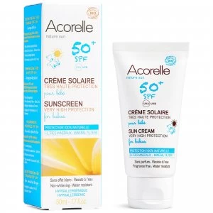 Acorelle Babies Organic SPF 50+ Sunscreen 50ml