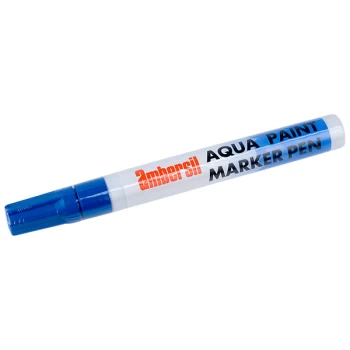 Ambersil 32496-AA Aqua Paint Marker Pen 4mm - Blue