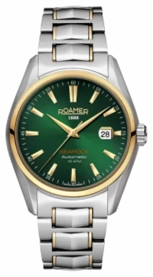 Roamer 210633 47 75 20 Searock Automatic Green Dial Bi- Watch